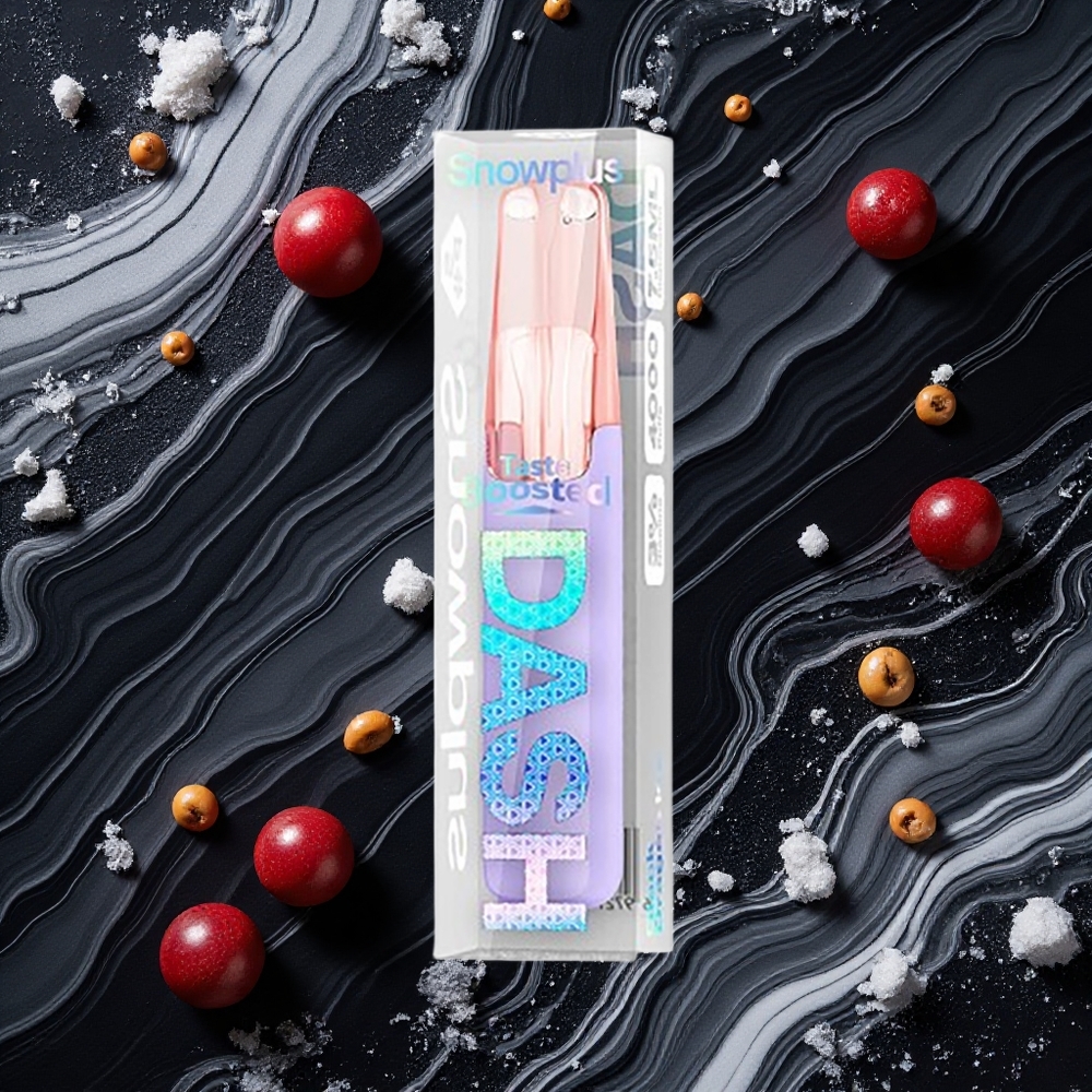Melnais Pūķis Ledus Snowplus Dash 4000 Puffu Izmēģinājuma Ierīce ar 7,5 ml e-šķidruma un 530 mAh akumulatoru