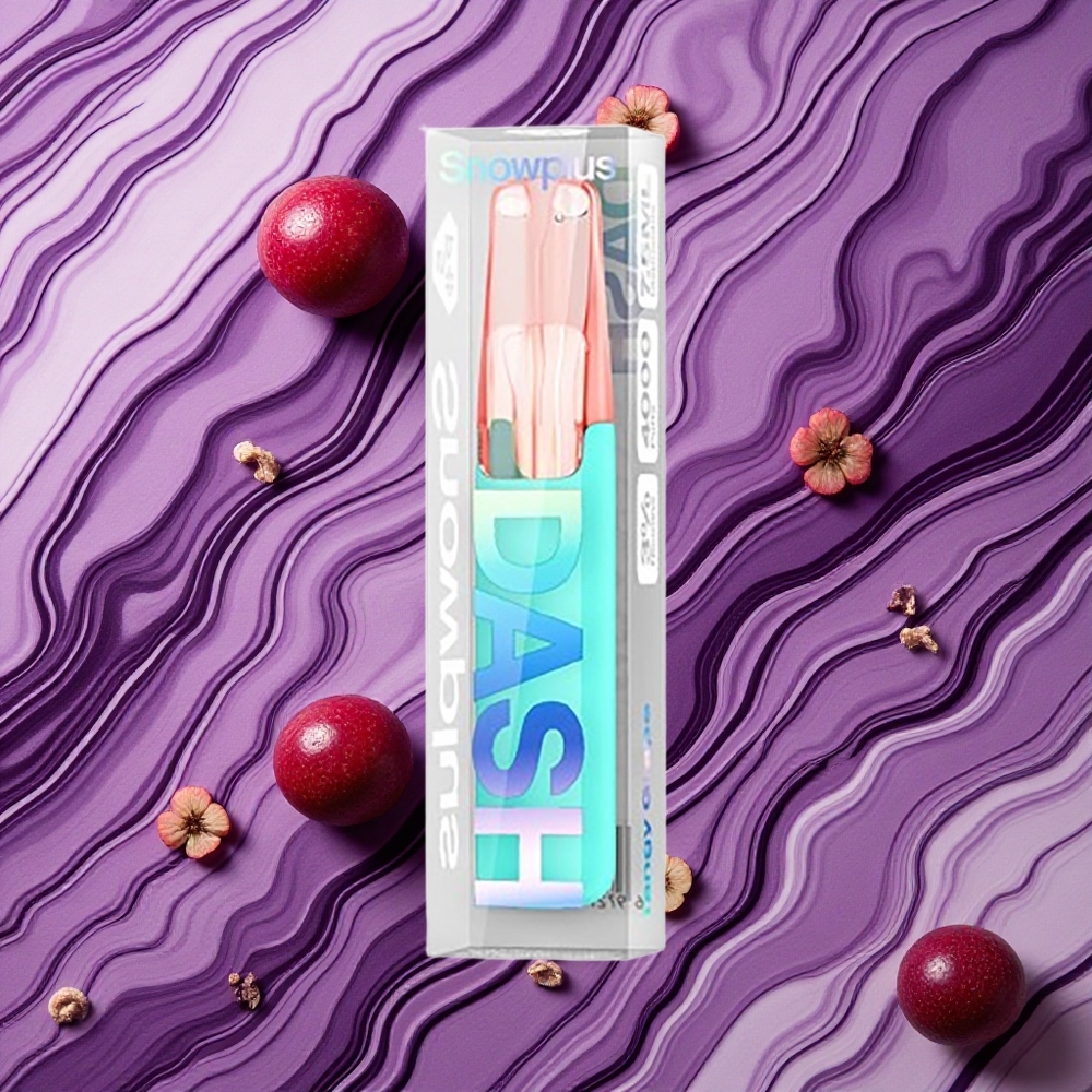Skābā vīnoga Snowplus Dash 4000 Puffs izmēri (mm): 107 x 20 x 20, Nikotīna saturs: 3%,5%