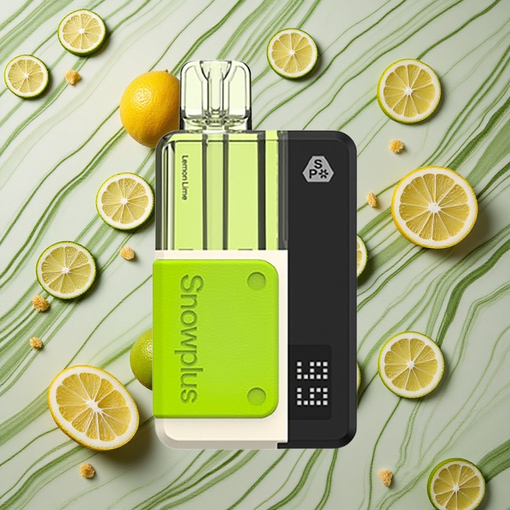 Citrons un laima garšas Snowplus Swift 5000 Puffs Priekšpildīts Podu Komplekts ar 1000 mAh bateriju un 2% nikotīna saturu.