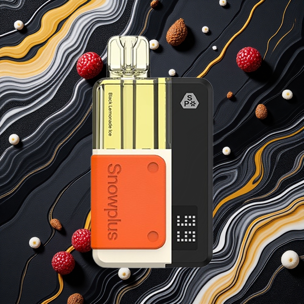 Melnais Citronādes Ledus Snowplus Swift 5000 Puffs Priekšpildīts Podu Komplekts ar 1000 mAh Akumulatoru