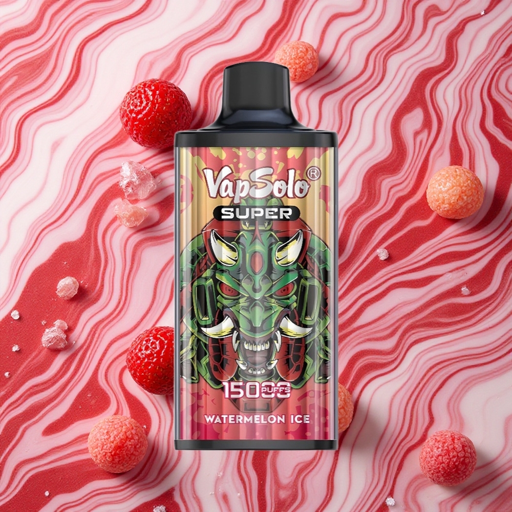 Arbūza Ledus Vapsolo Super 15000 Puffs Dispozablā Vape 40ml e-šķidrums 850mAh akumulators