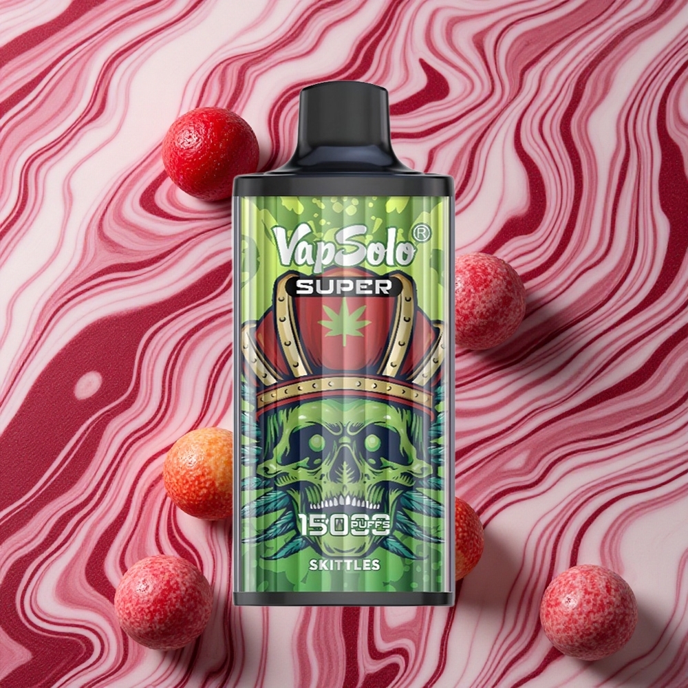 Skittles (Skittles) Vapsolo Super 15000 Puffs Vienreizlietojamais Vape 40ml e-smēķēšanas šķidrums 850mAh akumulators