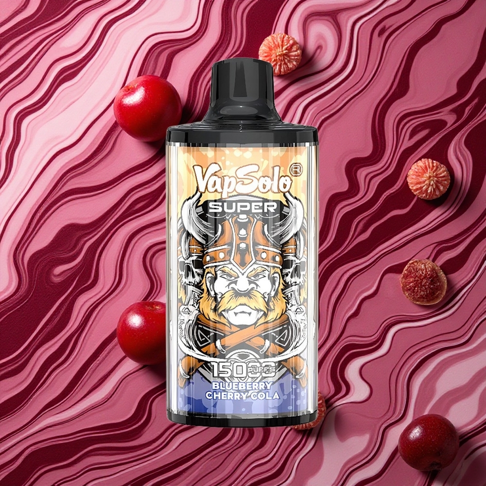 Ķirsīša Kola Vapsolo Super 15000 Izkliedējamais Veips E-Likvīds: 40ml, Nikotīna Stiprums: 20 mg/ml, 50 mg/ml