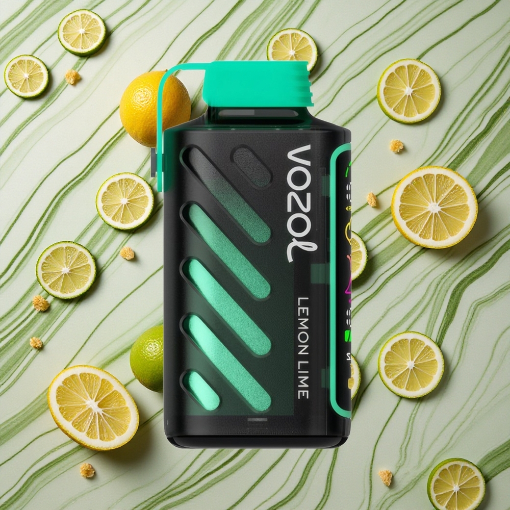 Citrons un laima garša VOZOL Gear Power 20000 Puffs izmēģinājuma e-papirosšķidrums 20mL iepriekš piepildīts e-šķidruma tilpums