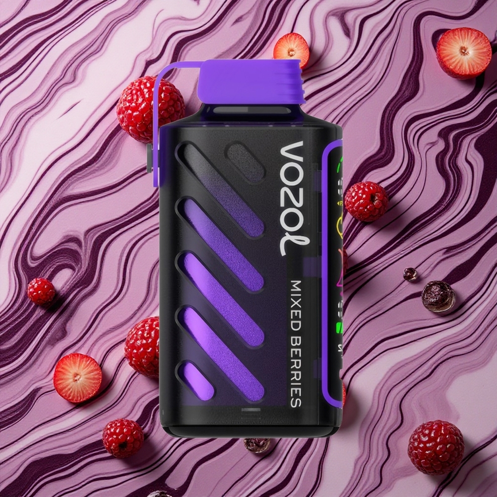Jauktu ogu (Mixed Berries) VOZOL Gear Power 20000 Puffs Vienreizlietojamais Vape ar S.i.L.C. Tech