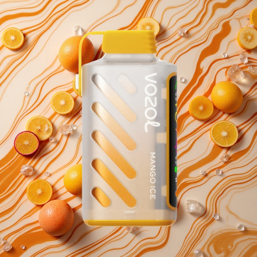 Mango Ledus VOZOL Gear Power 20000 Iekšpeldējuma Puffi Vienreizlietojamais Vape, Iekšpeldējuma E-Likvida Ietilpība: 20mL