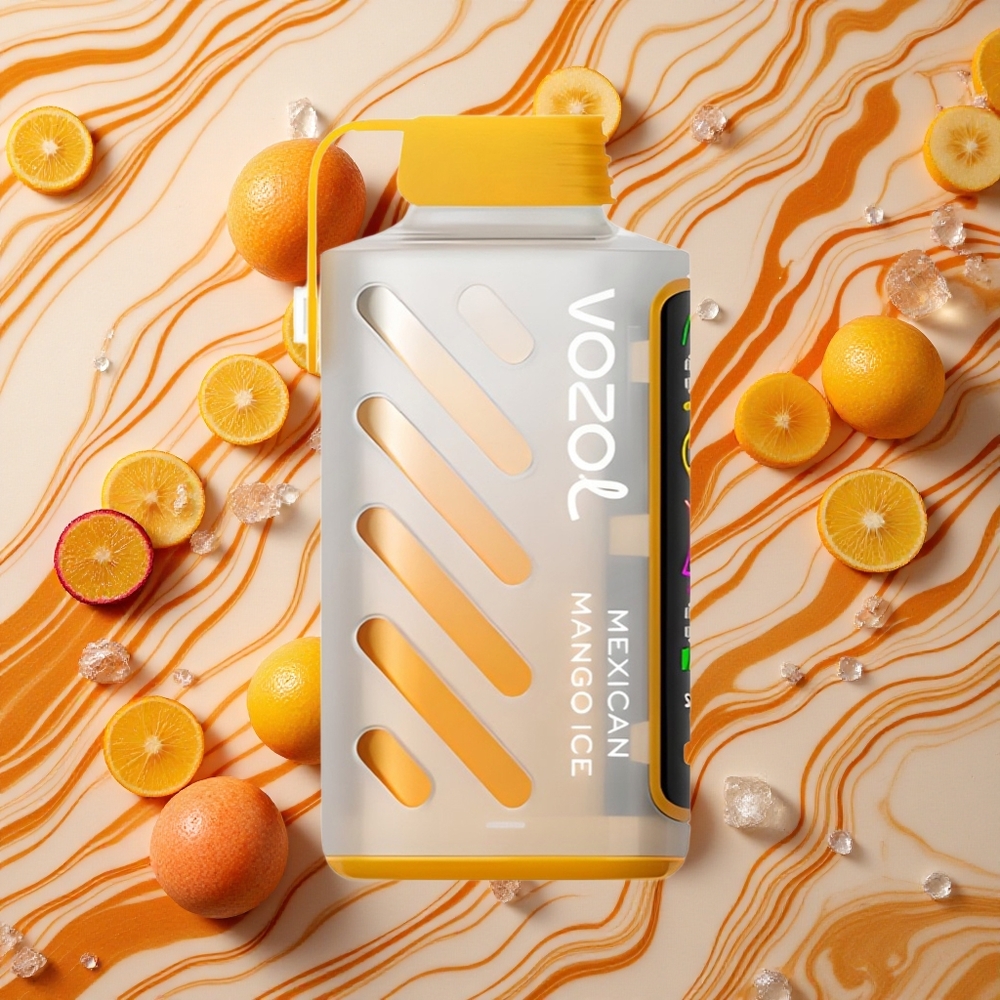 Meksikāņu Mango Ledus VOZOL Gear Power 20000 Puffs Vienreizlietojamais Vape ar 5%(50mg) nikotīna saturu