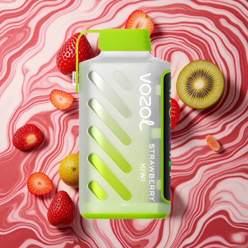 Zemeņu un Kivi garša VOZOL Gear Power 20000 Puffs Vienreizlietojamais Vape 20mL iepriekš piepildīta e-šķidruma ietilpību