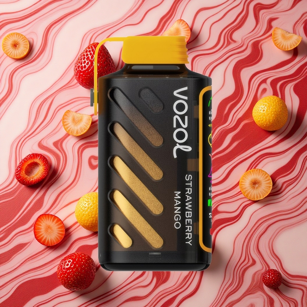 Zemeņu un mango garša VOZOL Gear Power 20000 Puffs Vienreizlietojamais Vape Tehnoloģija: S.i.L.C. Tech ECO režīma puffs