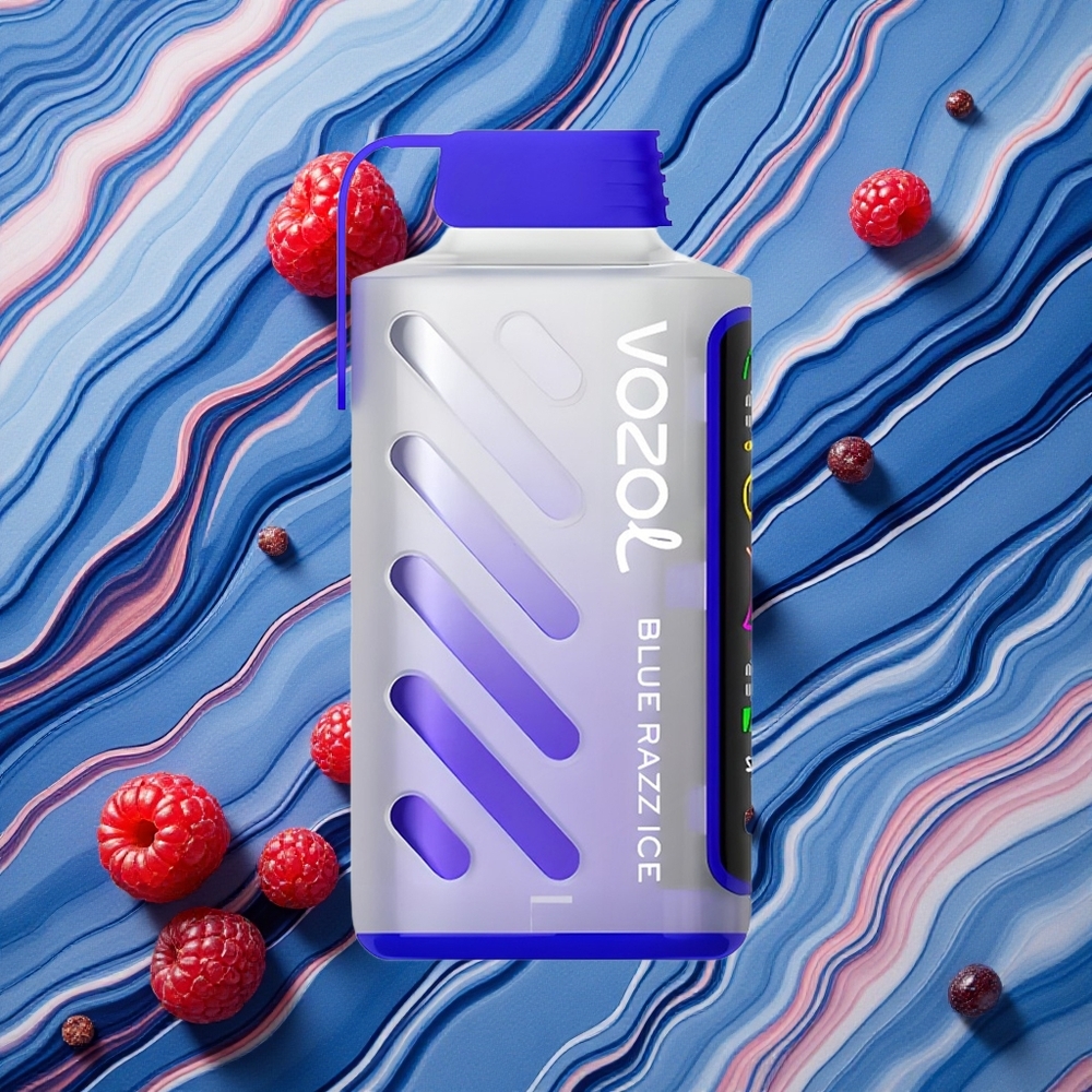 Zilā Aveņu Ledus VOZOL Gear Power 20000 Iekšpusē Iepildīta E-smēķešanas Ierīce ar 20mL E-šķidruma, 5%(50mg) Nikotīna
