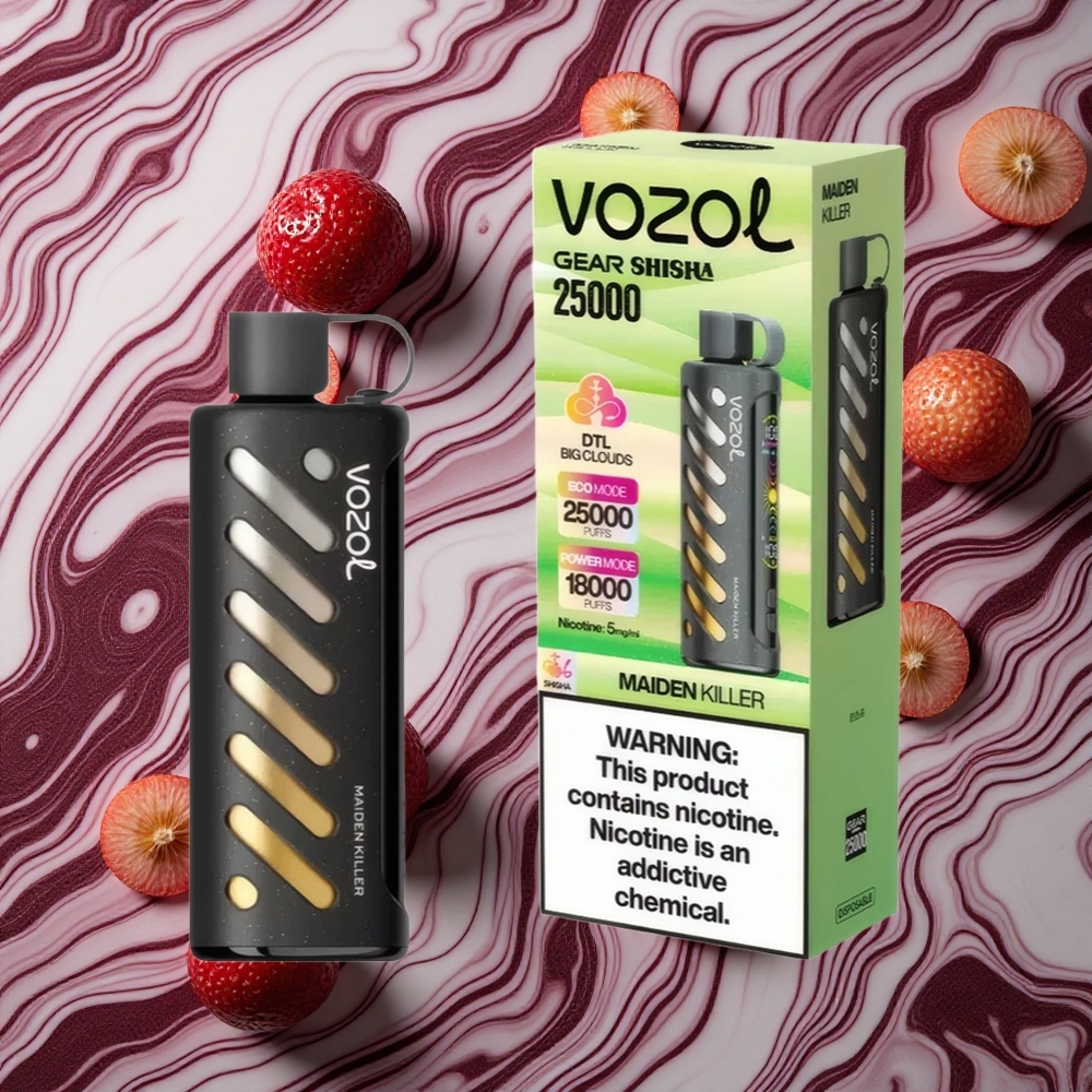 30 Garšīgas garšas VOZOL Gear Shisha 25000 Iekšpūšu 5mg/ml Nikotīna