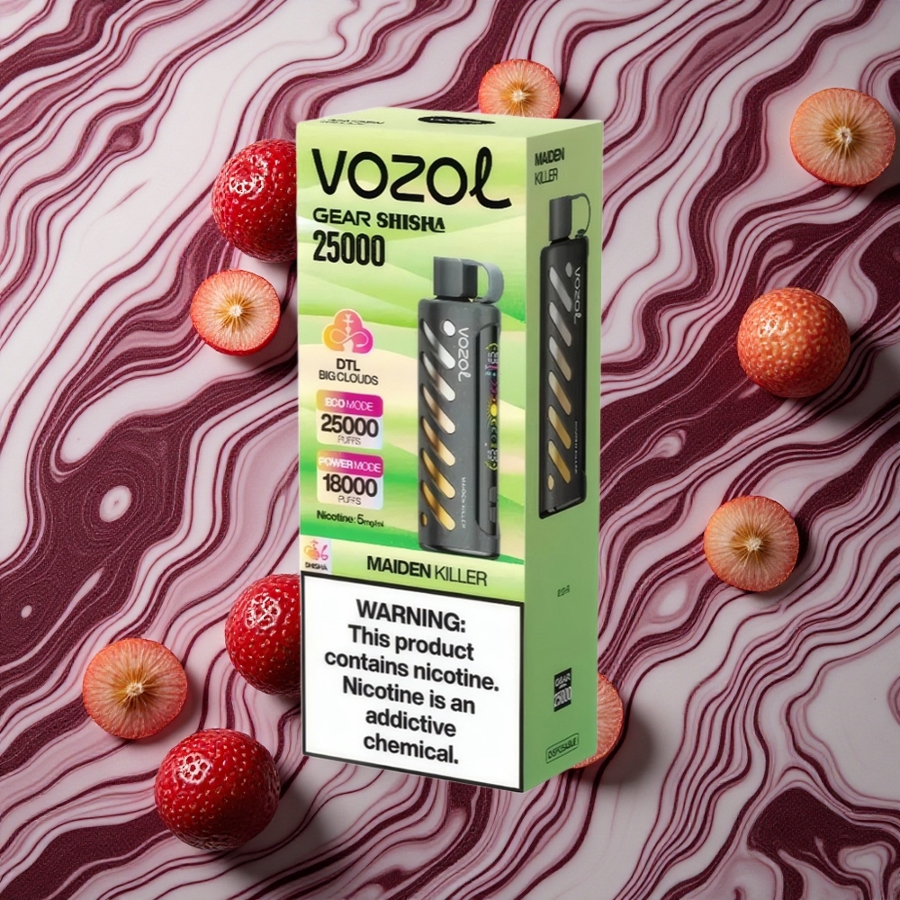 30 Garšīgas garšas VOZOL Gear Shisha 25000 Iekšpūšu 5mg/ml Nikotīna
