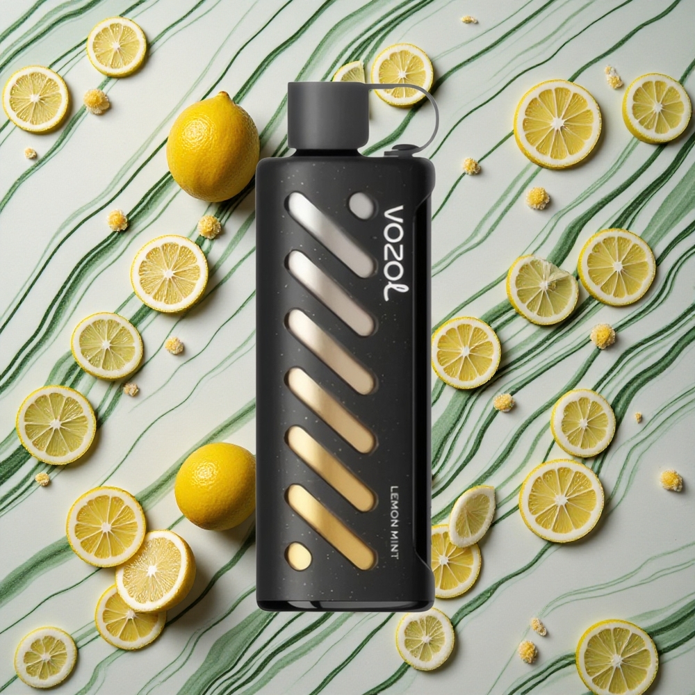 Citrons un Mētra VOZOL Gear Shisha 25000 Puffs Izkliedējamais Veips 5mg/ml Nikotīns 1000mAh Akumulators