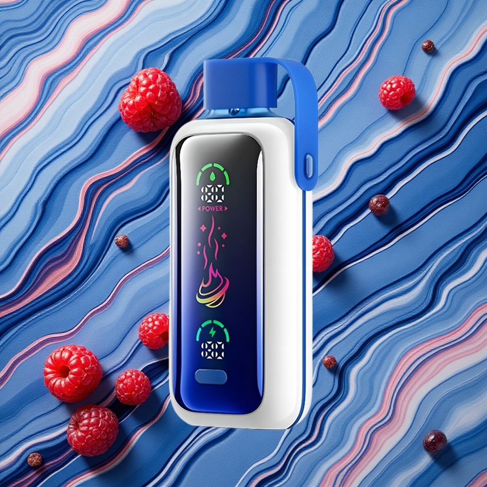 Zilā Aveņu Ledus VOZOL Star 20000 Puffs Izmēmamā Veipa 2,2" HD spoguļekrāns Divrežģa režīms