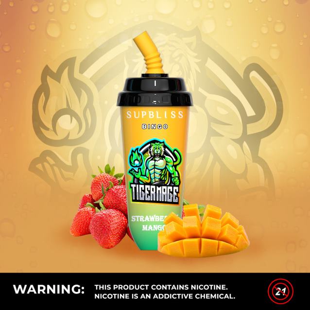 RandM Supbliss Bingo 8000 vape pod ierīce 1gab - RandM Vape Latvia zemeņu mango V4NHV259