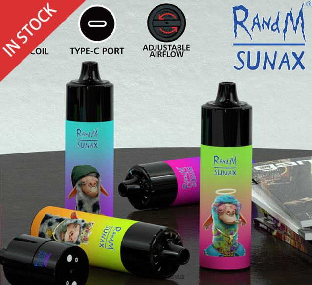 RandM Sunax 21000 gaisa plūsmas kontroles pod maināma vape ierīce 1gab - RandM Tornado Latvia zemeņu arbūzs V4NHV271