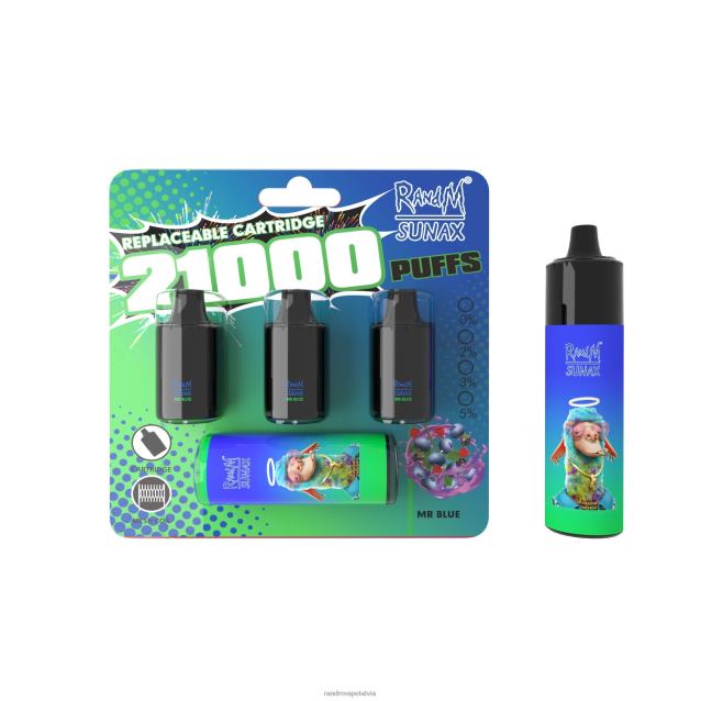RandM Sunax 21000 gaisa plūsmas kontroles pod maināma vape ierīce 1gab - RandM Tornado Latvia zemeņu arbūzs V4NHV271