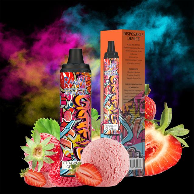 RandM Tornado 6000 gaisa plūsmas kontroles vape pod ierīce 1gab - RandM Vape Riga forša piparmētra V4NHV282
