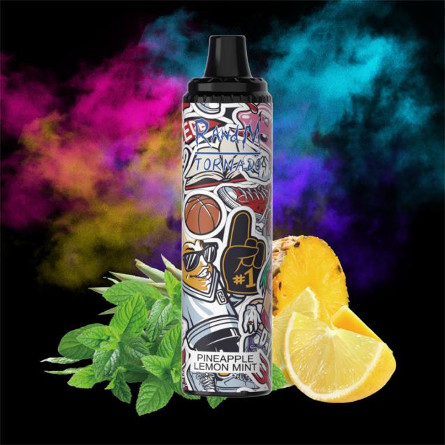 RandM Tornado 6000 gaisa plūsmas kontroles vape pod ierīce 1gab - RandM Vape Riga forša piparmētra V4NHV282