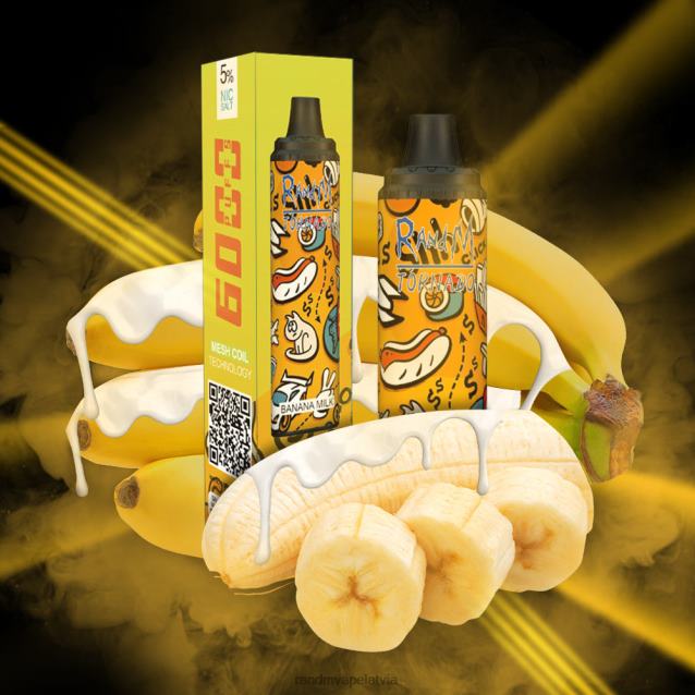 RandM Tornado 6000 gaisa plūsmas kontroles vape pod ierīce 1gab - RandM Vape Riga forša piparmētra V4NHV282