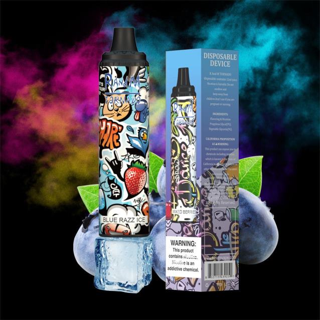 RandM Tornado 6000 gaisa plūsmas kontroles vape pod ierīce 1gab - RandM Vape Riga forša piparmētra V4NHV282