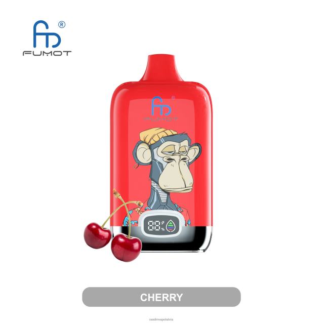 Fumot Original RandM Digital Box 12000 akumulatora un šķidruma displeja vape ierīce - RandM Vape Factory zemeņu banāns V4NHV6