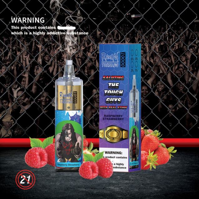 RandM Tornado 10000 gaisa plūsmas kontroles vape ierīce 1gab - Best RandM Vape Flavours melleņu skāba aveņu V4NHV120