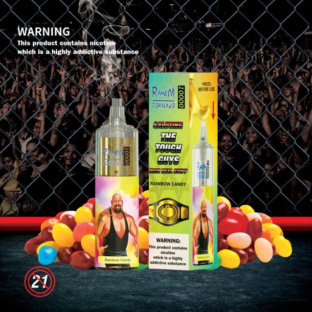 RandM Tornado 10000 gaisa plūsmas kontroles vape ierīce 1gab - Best RandM Vape Flavours melleņu skāba aveņu V4NHV120