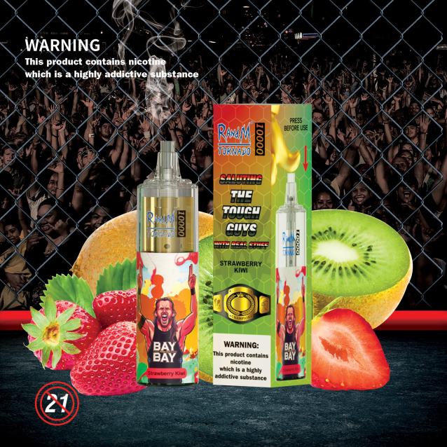 RandM Tornado 10000 gaisa plūsmas kontroles vape ierīce 1gab - Best RandM Vape Flavours melleņu skāba aveņu V4NHV120