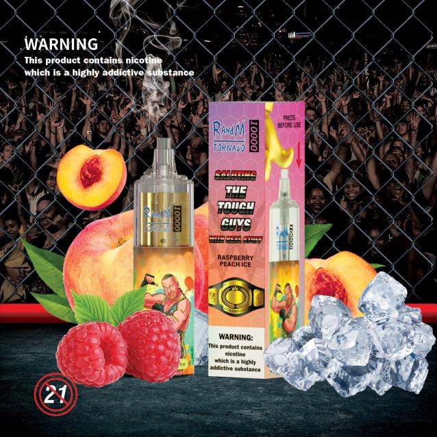 RandM Tornado 10000 gaisa plūsmas kontroles vape ierīce 1gab - Best RandM Vape Flavours melleņu skāba aveņu V4NHV120