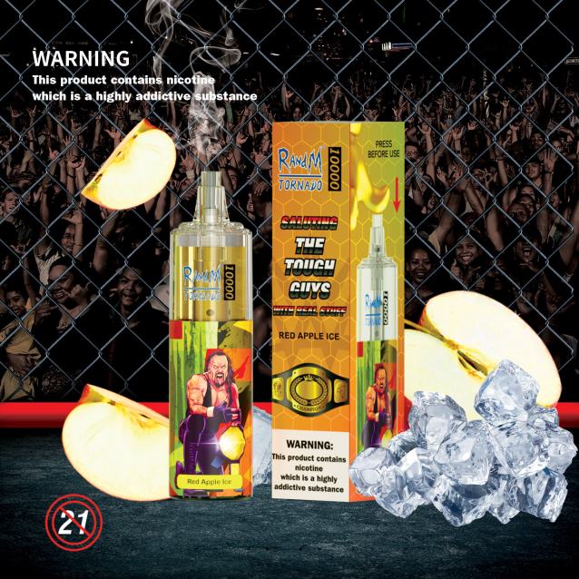 RandM Tornado 10000 gaisa plūsmas kontroles vape ierīce 1gab - Best RandM Vape Flavours melleņu skāba aveņu V4NHV120