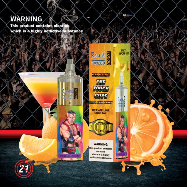 RandM Tornado 10000 gaisa plūsmas kontroles vape ierīce 1gab - Best RandM Vape Flavours melleņu skāba aveņu V4NHV120