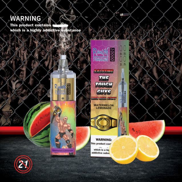 RandM Tornado 10000 gaisa plūsmas kontroles vape ierīce 1gab - Best RandM Vape Flavours melleņu skāba aveņu V4NHV120