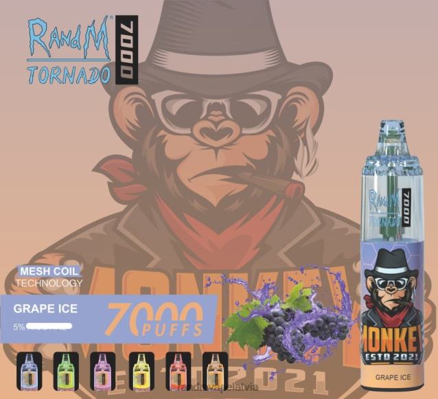 RandM Tornado 7000 gaisa plūsmas kontroles vape ierīce 1gab - RandM Tornado Online Shop forša piparmētra V4NHV164