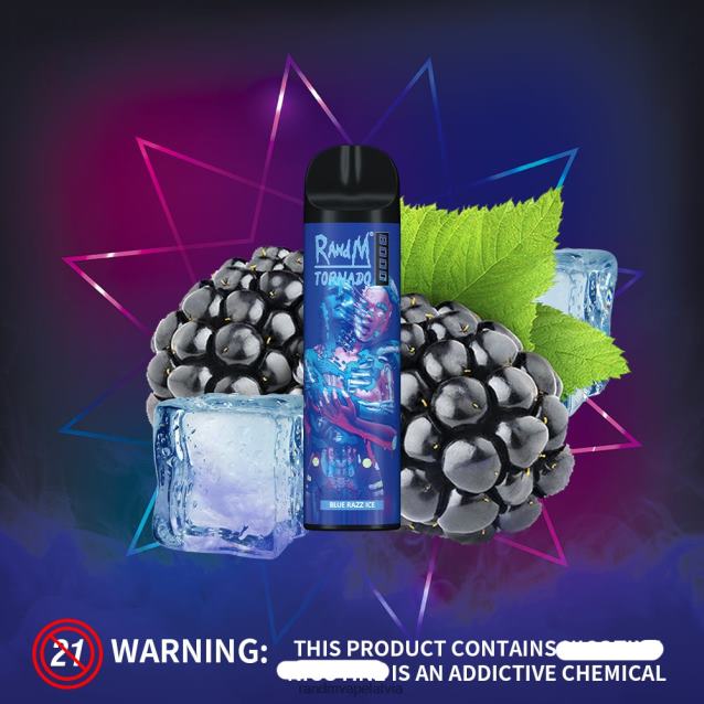 RandM Tornado 8000 gaisa plūsmas kontroles vape ierīce 1gab - Best RandM Vape Flavours zemeņu kivi V4NHV250