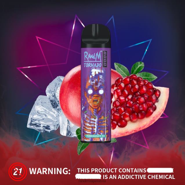 RandM Tornado 8000 gaisa plūsmas kontroles vape ierīce 1gab - RandM Tornado Latvia persiku mango V4NHV251