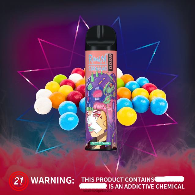 RandM Tornado 8000 gaisa plūsmas kontroles vape ierīce 1gab - RandM Vape Store ķiršu ličī V4NHV253