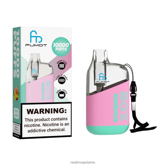 Fumot Original RandM Tornado Box 10000 gaisa plūsmas kontroles vape ierīce 1gab - Tornado Vape Shop ķiršu ličī V4NHV98