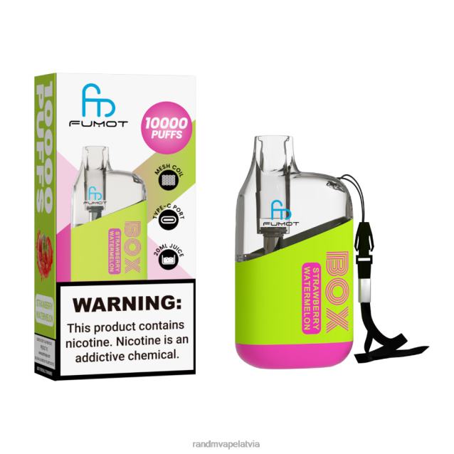 Fumot Original RandM Tornado Box 10000 gaisa plūsmas kontroles vape ierīce 1gab - Tornado Vape Shop ķiršu ličī V4NHV98